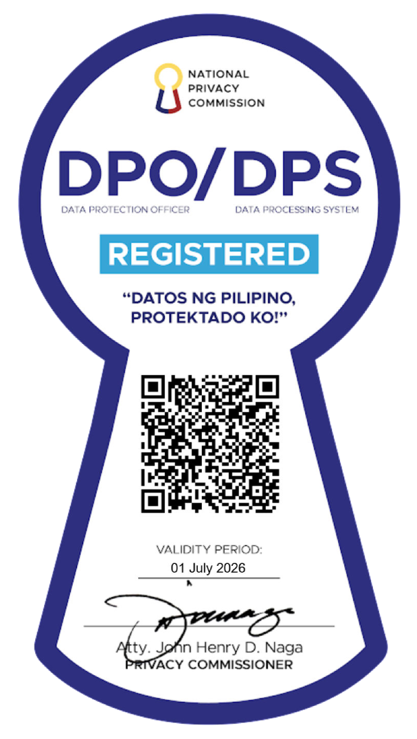 National Privacy Commission DPO/DPS Registered Seal